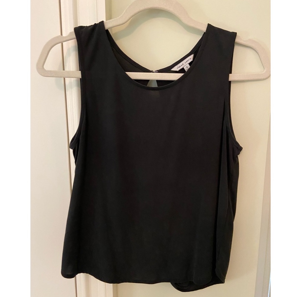 Open back tank top